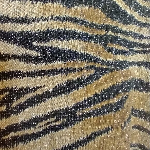 CACHE - Tiger Stripe Shimmer Tank - M - Picture 3 of 4